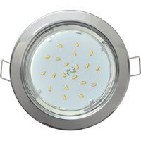 Светильник точечный GX53 хром Ecola H4 к+ (10/50)