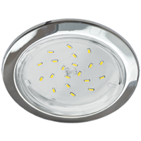 Светильник точечный GX53 хром Ecola H4-GL к+ (10/50)