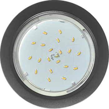 Светильник точечный GX53 черный матовый Ecola H4 к+ (10/50)