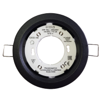 Светильник точечный GX53 черный матовый Ecola H4 кd102  2шт/уп (2/100)