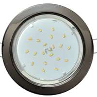 Светильник точечный GX53 черный хром Ecola H4 кd102 10шт/уп (10/100)