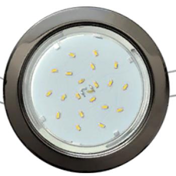 Светильник точечный GX53 черный хром Ecola H4 кd102 10шт/уп (10/100)