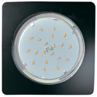 Светильник точечный квадрат GX53 черный Ecola 5357 легкий (10/50)