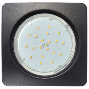 Светильник точечный квадрат GX53 черный матовый Ecola H4 Square 106x41 к+ (10/50)"