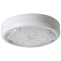 Светильник точечный накладной GX53 белый Ecola 5356 легкий (10/50)