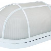 Светильник Е27 герметичный НПБ1202 100Вт 280x180x117мм овал IP54 решётка TDM белый (8)