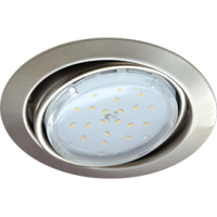 Светильник точечный поворотный GX53 сатин-хром Ecola FT9073 (60)