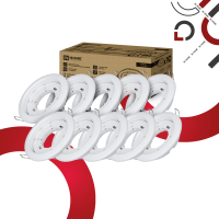 Светильник встраиваемый GX53 InHome GX53R-PRO RW-10PACK 106x24мм белый 10шт/упак