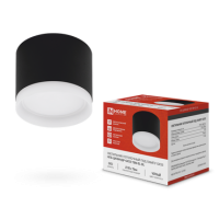 Светильник накладной потолочный GX53 InHome ЦИЛИНДР-GX53 TBM-EL-BL подсветка 80х70мм черный