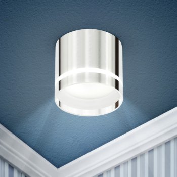 Светильник накладной GX53 Эра хром OL9 GX53 CH 85х80мм (40/1440)