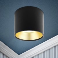 Светильник накладной GX53 черный+золото OL8 GX53 BK/GD 96х80 мм(40/1440)