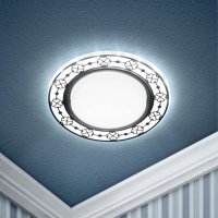 Светильник точечный GX53 Эра DK LD28 WH/BK белый/черный