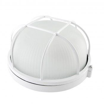 Светильник Е27 герметичный НПБ1302 60Вт D178x85мм IP54 решётка TDM белый (12)