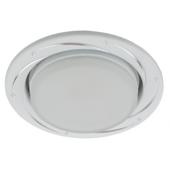 Светильник точечный GX53 Эра KL 77 AL/WH /1 серебро/белый (50/1000)