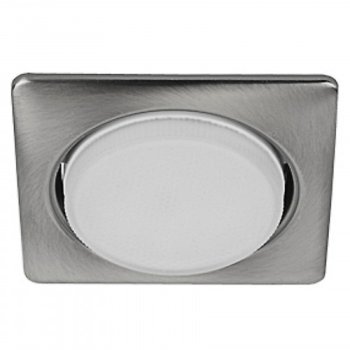 Светильник точечный GX53 Эра KL71 SN /1 (к) квадрат сатин никель (40/960)