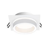 Светильник точечный GX53 квадрат белый LUCE D105х105x35 Wolta