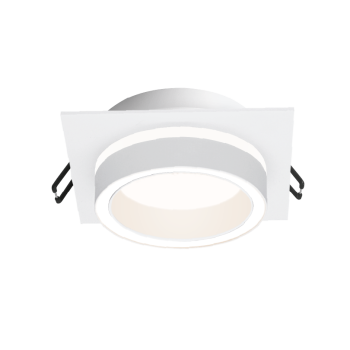 Светильник точечный GX53 квадрат белый LUCE D105х105x35 Wolta