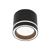 Светильник точечный накладной GX53 черный LUCE D83x60 Wolta