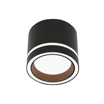 Светильник точечный накладной GX53 черный LUCE D83x60 Wolta