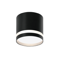 Светильник точечный накладной GX53 черный MODERNO D84x80 Wolta