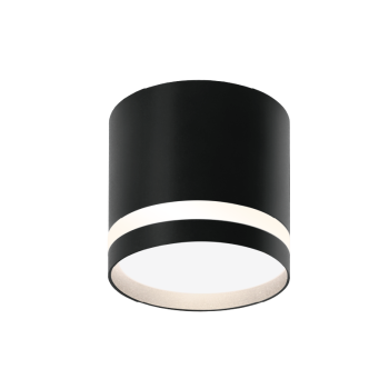 Светильник точечный накладной GX53 черный MODERNO D84x80 Wolta