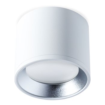 Точечный накладной светильник Smartbuy TS2005 белый серебро матовый GX53 D96х80 (50)