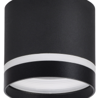 Светильник точечный накладной GX53 черный IEK 4016 (50)