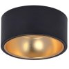 Светильник точечный накладной GX53 черный-золото IEK 4017 (30)
