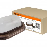 Светильник Е27 герметичный НПБ1401 60Вт 232x145x83мм овал IP54 TDM венге (8)