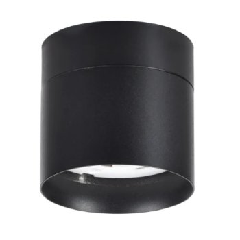 Светильник точечный накладной поворотный GX53 черный IEK 4014 (50)