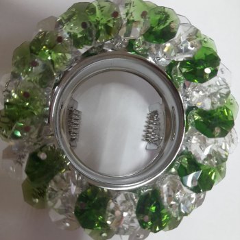 Светильник ASTRA 5100 C/Green MR 16(хром,зеленый кристалл)