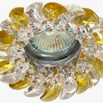 Светильник ASTRA 5100 C/Yellow MR16  хром/желтый кристалл