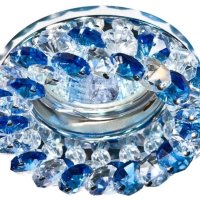 Светильник ASTRA 5100 G/Blue MR16 золото/синий кристалл