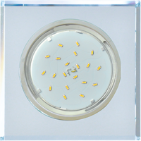 Ecola GX53 H4 5311 Glass Стекло Квадрат скошенный край Хром - хром (зеркальный) 38x120x120 (к+)