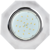 Ecola GX53 H4 5312 Glass Стекло 8-угольник с прямыми гранями хром - матовый 38x133 (к+)