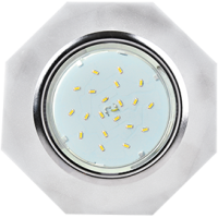 Ecola GX53 H4 5312 Glass Стекло 8-угольник с прямыми гранями хром - матовый 38x133 (к+)