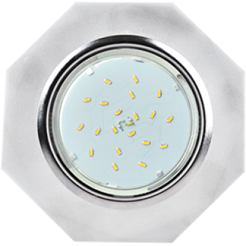 Ecola GX53 H4 5312 Glass Стекло 8-угольник с прямыми гранями хром - матовый 38x133 (к+)