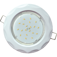 Ecola GX53 H4 9014 светильник встраив. без рефл. "Звезда" Белый 38x116 (к+)