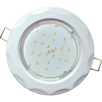 Ecola GX53 H4 9014 светильник встраив. без рефл. "Звезда" Белый 38x116 (к+)