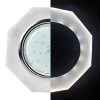 Ecola GX53 H4 LD5312 Glass Стекло 8-угольник с прямыми гранями с подсветкой  хром - матовый 38x133 (