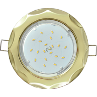 Светильник Ecola GX53 H4 встраив. без рефл. "Звезда" Золото 38x116