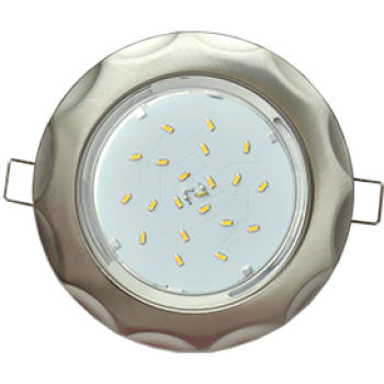 Светильник Ecola GX53 H4 встраив. без рефл. "Звезда" Сатин Хром 38x116