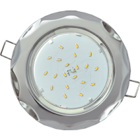 Светильник Ecola GX53 H4 встраив. без рефл. "Звезда" Хром 38x116