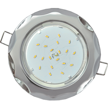 Светильник Ecola GX53 H4 встраив. без рефл. "Звезда" Хром 38x116