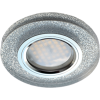 Светильник Ecola MR16 DL1650 GU5.3 Glass Стекло Круг Серебряный блеск / Хром 25x95