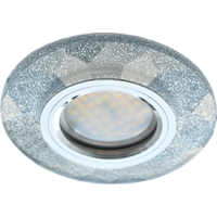 Светильник Ecola MR16 DL1654 GU5.3 Glass Стекло Круг граненый Серебряный блеск / Хром 25x90