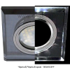 Ecola MR16 LD1651 GU5.3 Glass Стекло с подсветкой Квадрат скошенный край Черный / Черный хром 25x90x