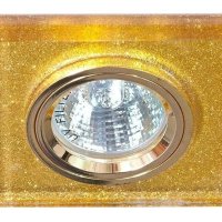 Светильник QUARTA 51 00 G/Spangle  литой н/п стекло золото мерцающее