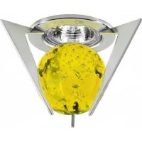 Светильник Vial 51 1 05 Yellow MR16 стеклянный шар хром/желтый