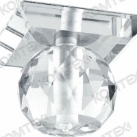 Светильник точечный G4 Комтех Cryst 12 8 01 л.н/п G4 с огр.стек.шаром.белый
